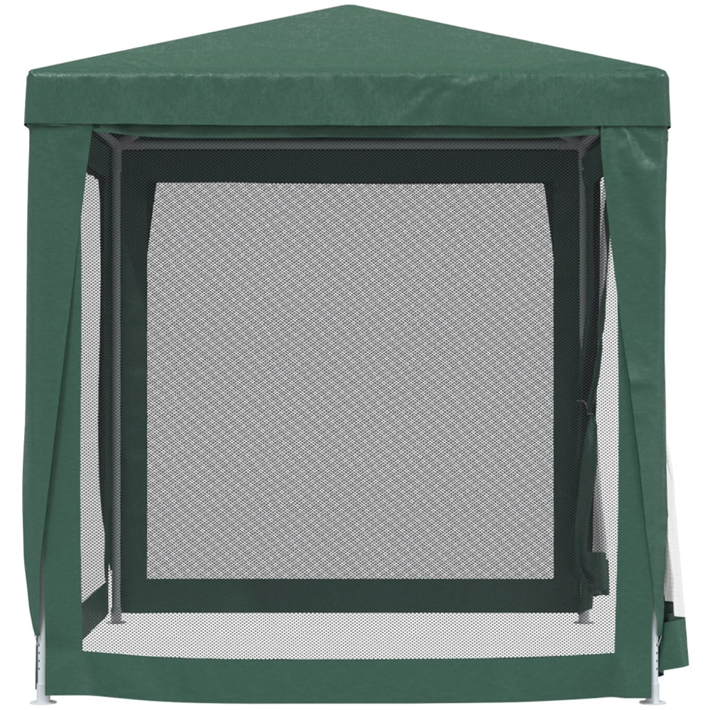 vidaXL 2 x 2m Green Party Tent with 4 Mesh Sidewalls Image 4