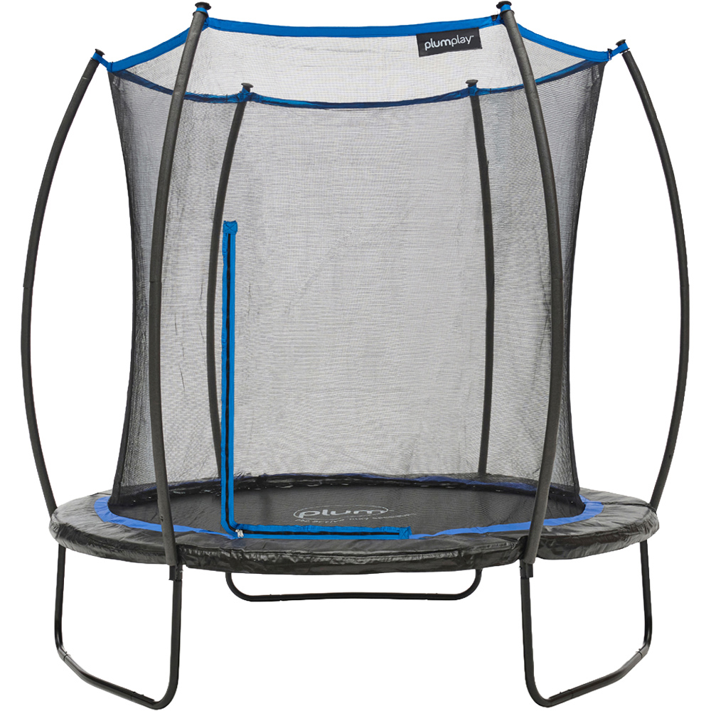 Plum Play 8ft Deluxe Springsafe Trampoline and Enclosure Image 1