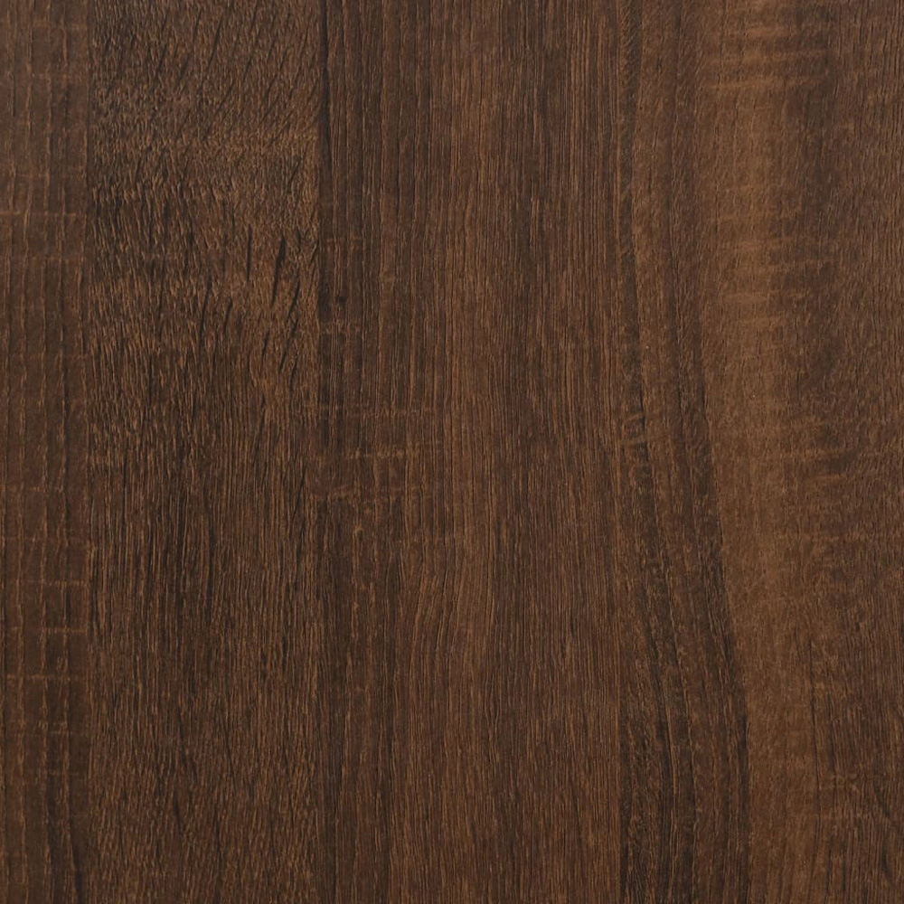 vidaXL 2 Shelf Brown Oak Wall Cabinet Set of 2 Image 6