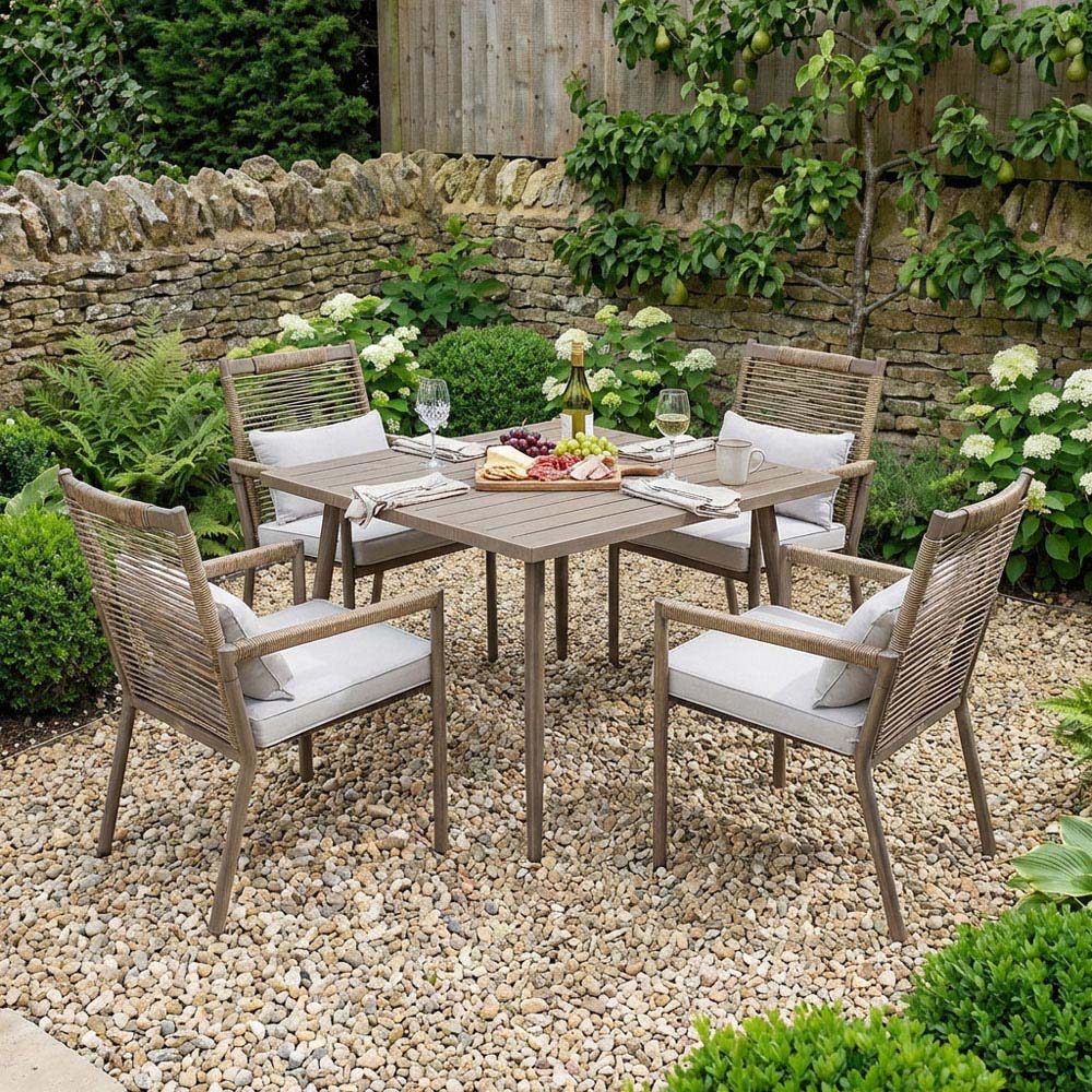 5 Piece Arabella Dining Set - Brown Image 7