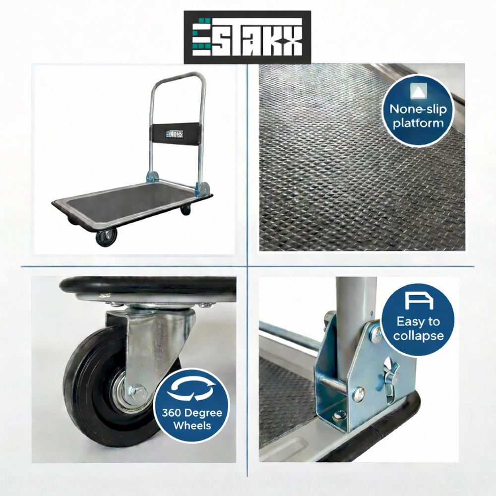 House Of Home Foldable Platform Hand Trolley 300kg Image 3