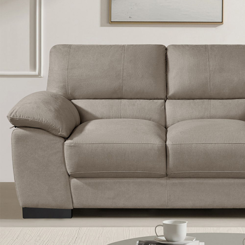 Artemis Home Mellette 2 Seater Brown Fabric Sofa Image 2