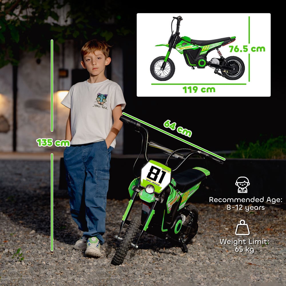 Tommy Toys Green Battery Powered Ride On Motorcycle 24V Image 9