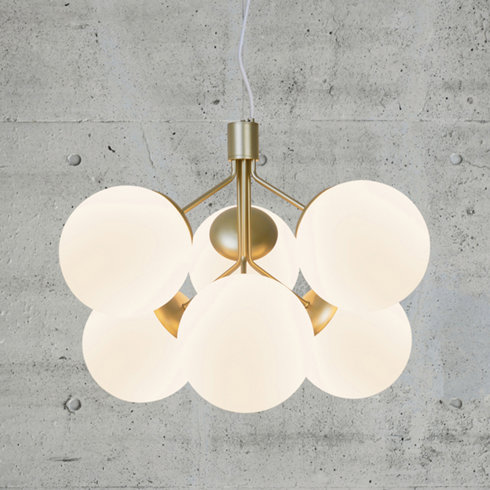Nordlux Ivona 6 Spot Brass Pendant Light Image 2