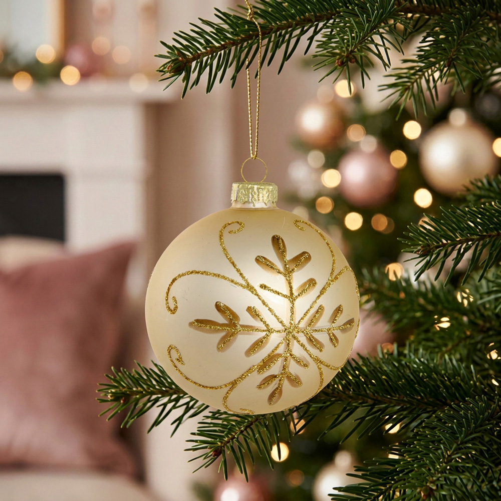 Ivory Embellished Bauble Image 6