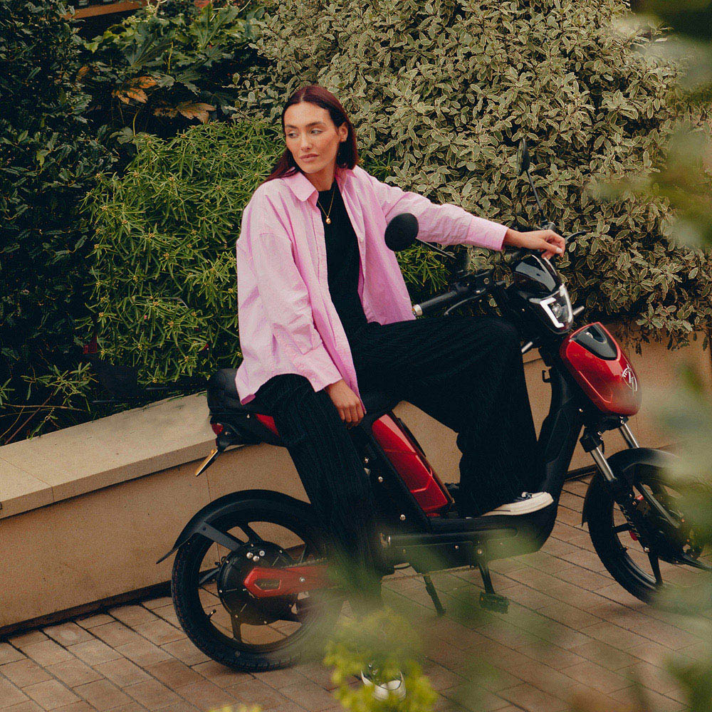 Eskuta SX-250 Classic Gloss Grey Electric Bike 48V Image 6