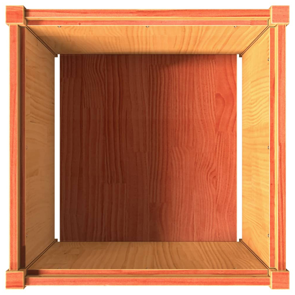vidaXL Wax Brown Solid Pine Wood Garden Planter 60cm 2 Pack Image 7