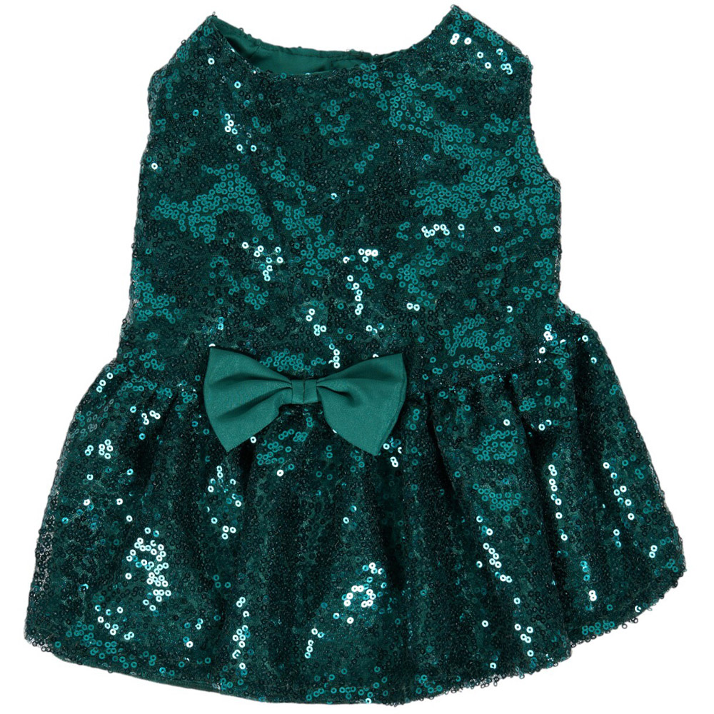 Sparkly Christmas Dog DressM Image 3