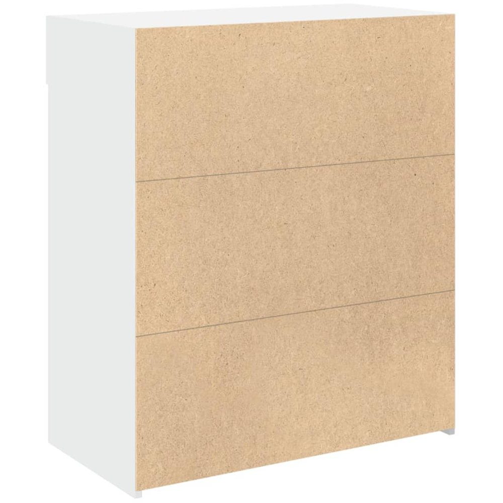 vidaXL 2 Drawer 6 Shelf White Sideboard Image 6