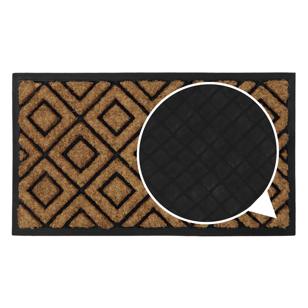 JVL Comfort Diamonds Tuffscrape Door Mat 40x70cm Image 8