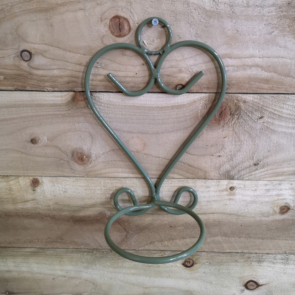 Samuel Alexander Amalfi Sage Green Steel Wall Mounted Plant Pot Holder 2 Pack Image 5