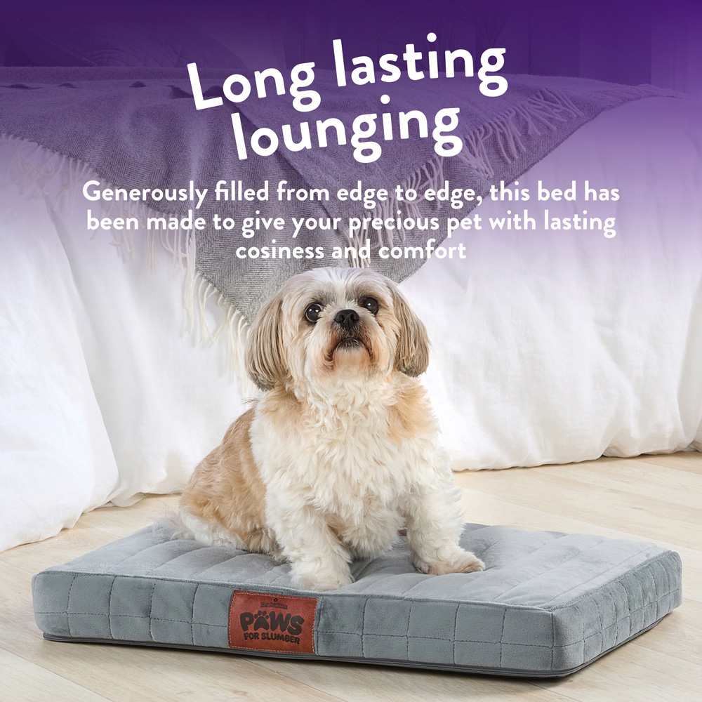 Slumberdown Small Grey Orthopaedic Pet Bed Image 4