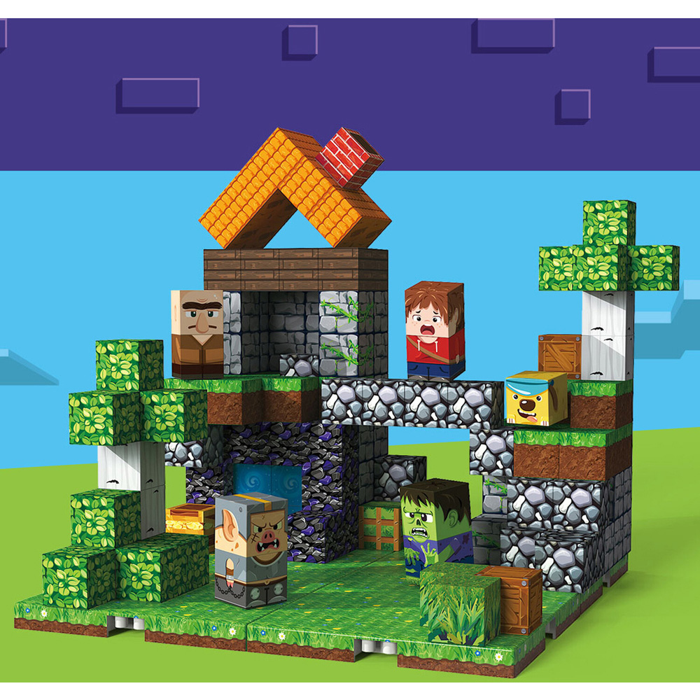 150 Piece Forest Adventure Magnetic Cubes Image 5