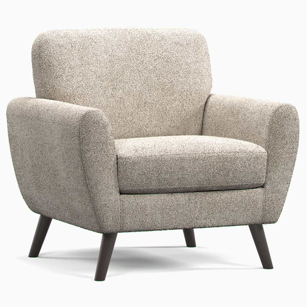 Matlock 6 Seater Linen Boucle Fabric Sofa Suite Image 5