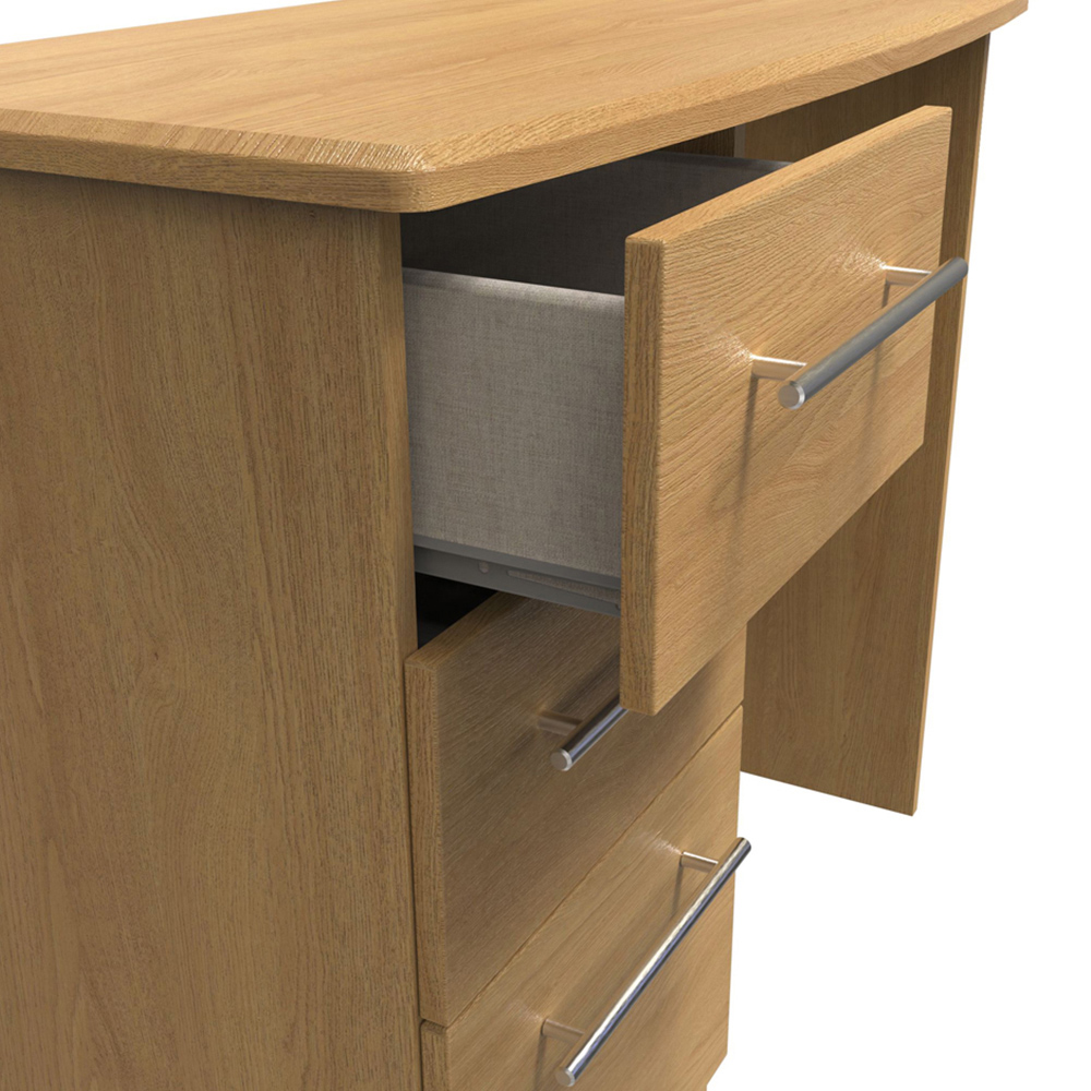 Crowndale Sherwood 3 Drawer Oak Vanity Unit Image 6