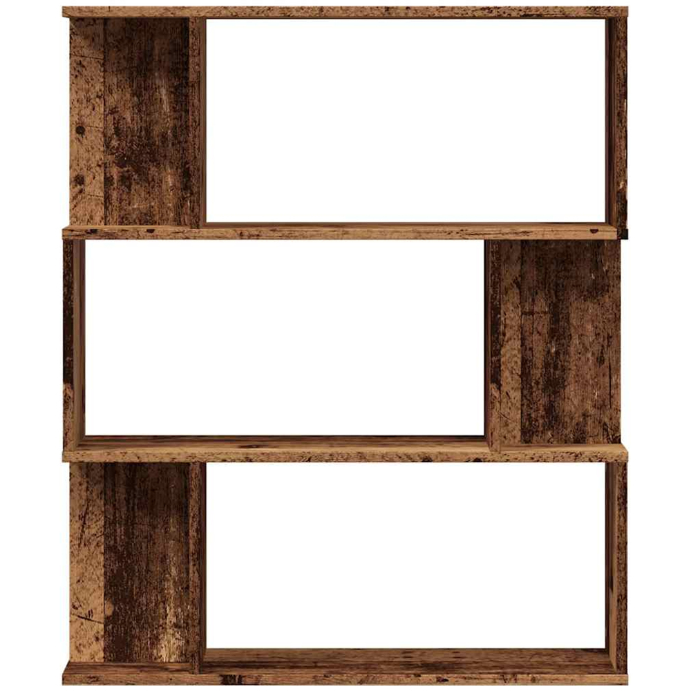 vidaXL 6 Shelf Old Wood Bookcase Image 4