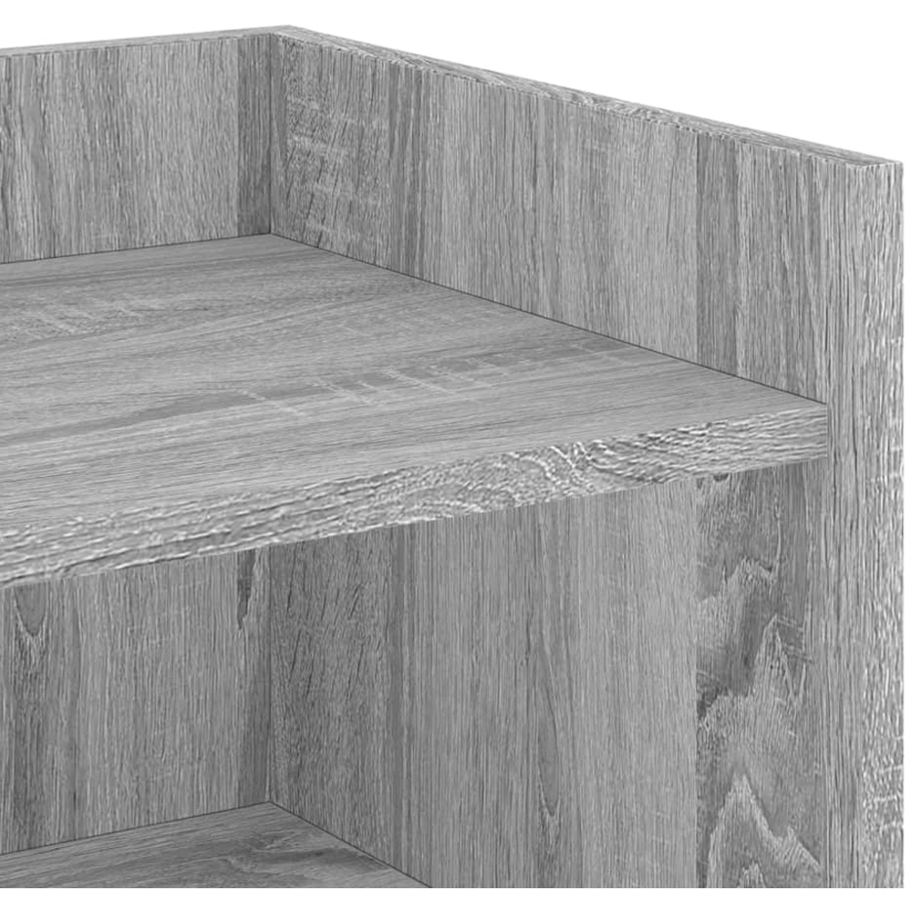 vidaXL 4 Shelf Grey Sonoma Wooden Sideboard Image 7