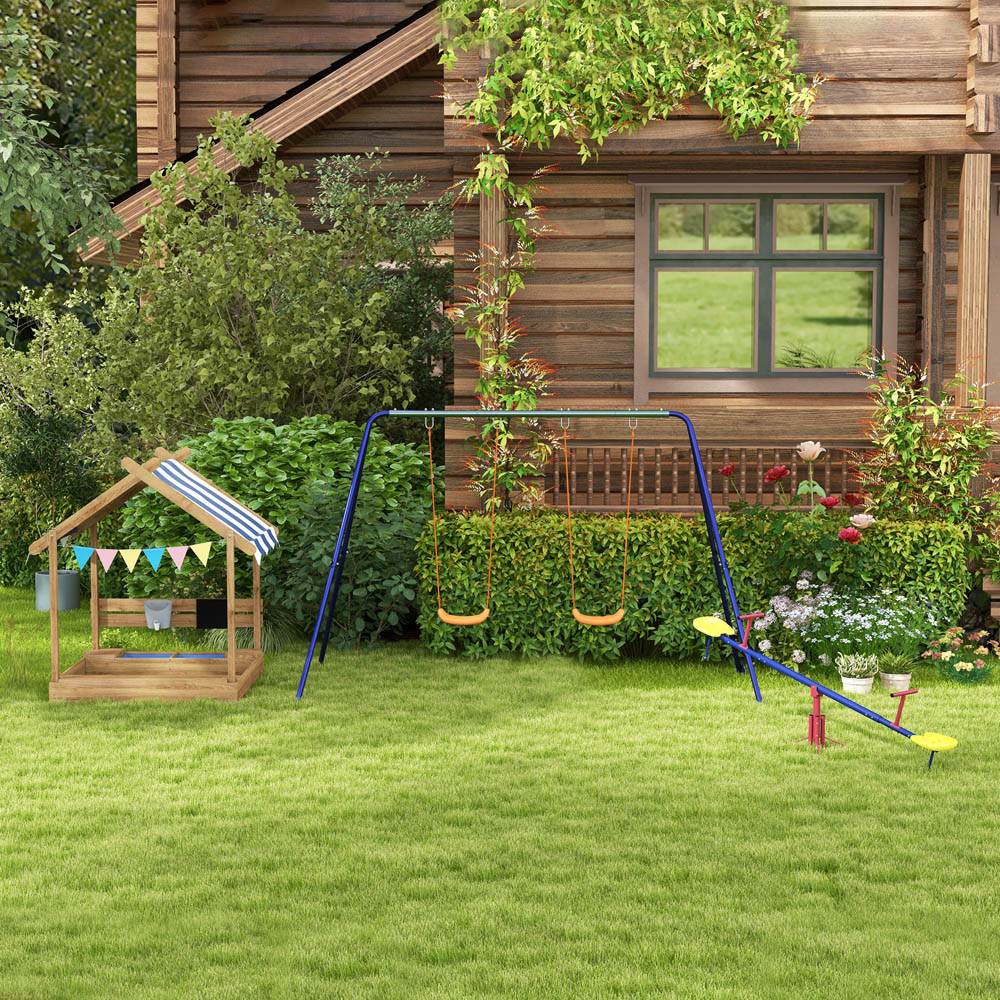Outsunny Sand Pit with Canopy Image 3