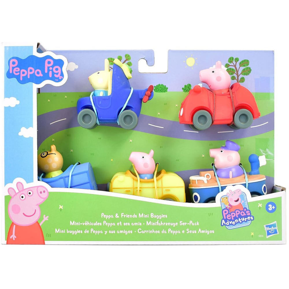 Set of 5 Peppa Pig and Friends Mini Buggies - Mulitcolour Image