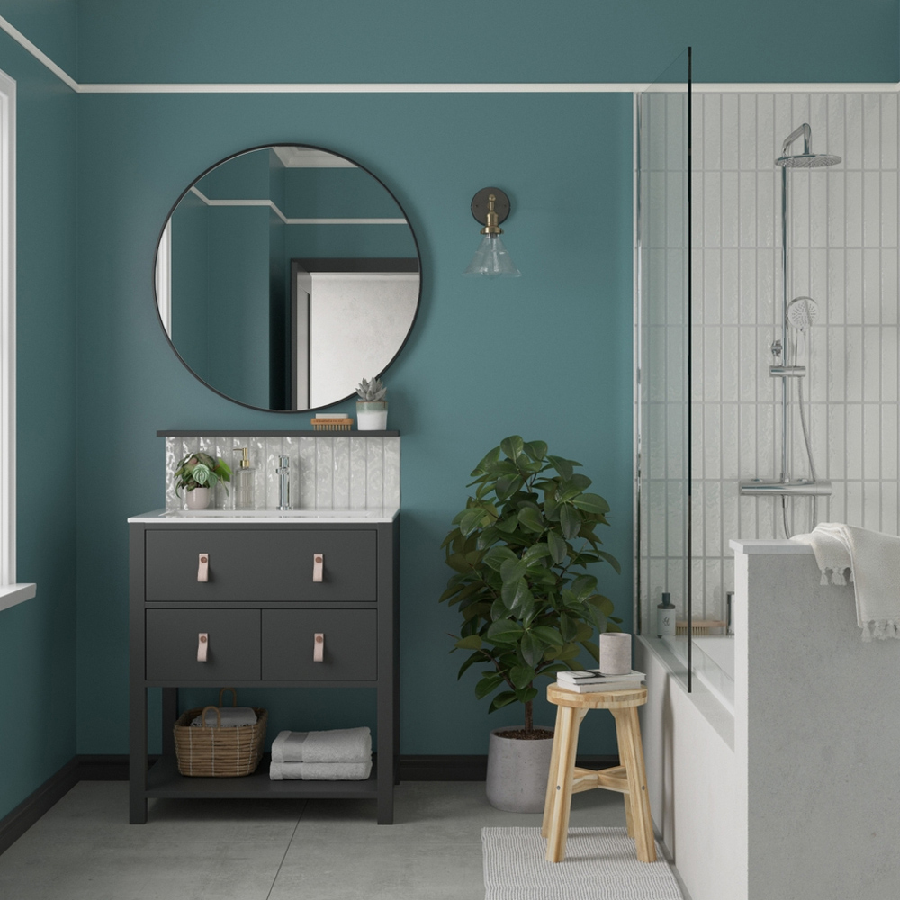 Dulux Trade Teal Voyage Walls and Ceilings Diamond Matt Paint 5L Image 4
