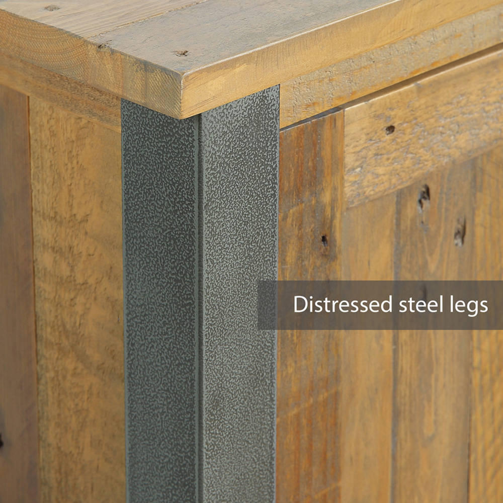 Baumhaus Urban Elegance Single Shelf Reclaimed Wood Lamp Table Image 3