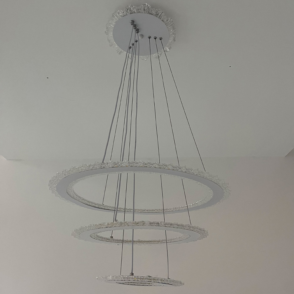 Living and Home Multi-Layer Ring LED Pendant Light 60W Image 2