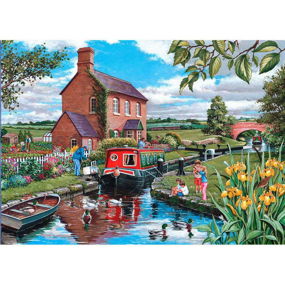 The House of Puzzles Keepers Cottage 500 Piece Jigsaw Puzzle Image