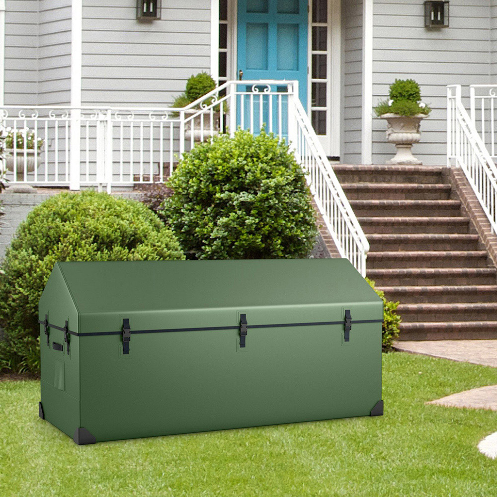 Costway 658L Green Tarpaulin Garden Storage Box Image 2