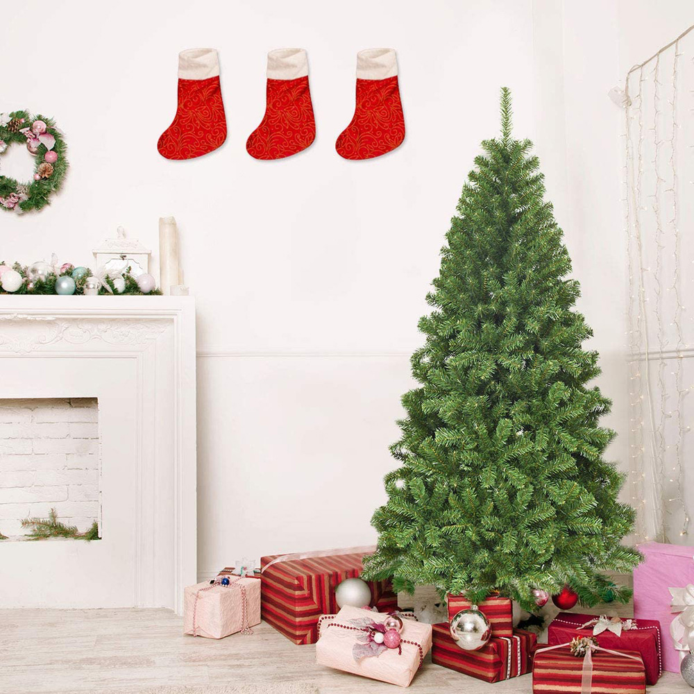 Costway Hinged PVC Artificial Christmas Tree 6ft Image 2