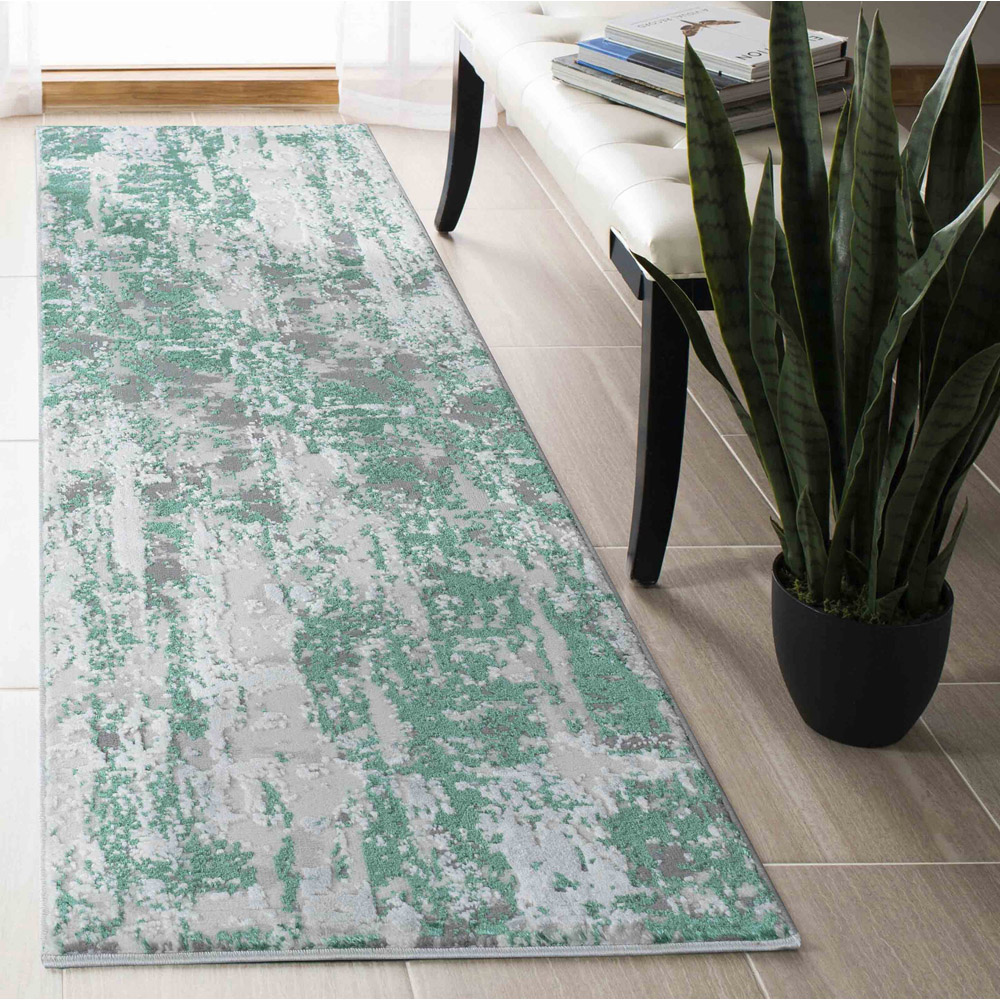 Desire Rugs Styra Aqua Grunge Abstract Area Rug 120 x 170cm Image 4