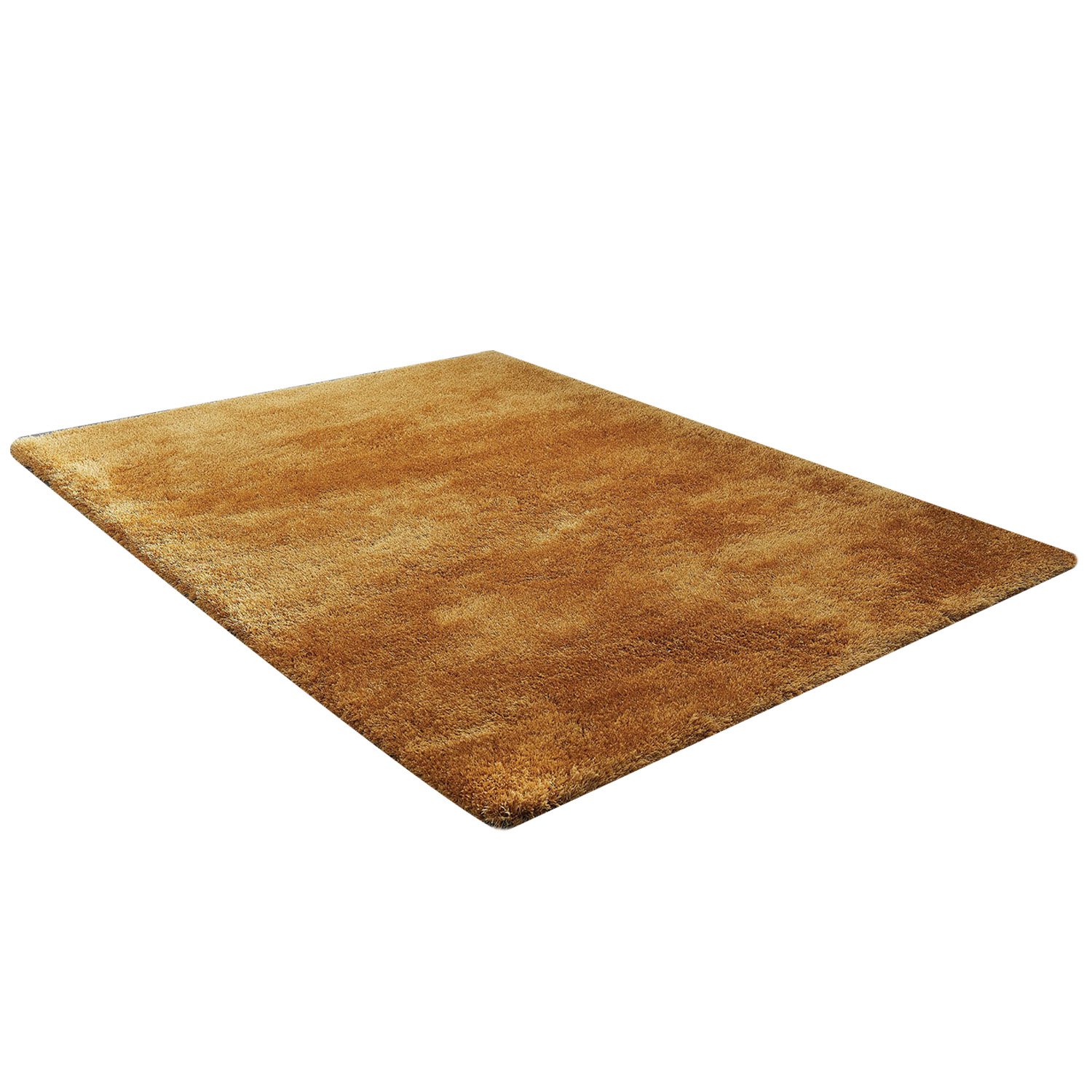 Deluxe Shaggy Rug Ochre / 90cm Wilko