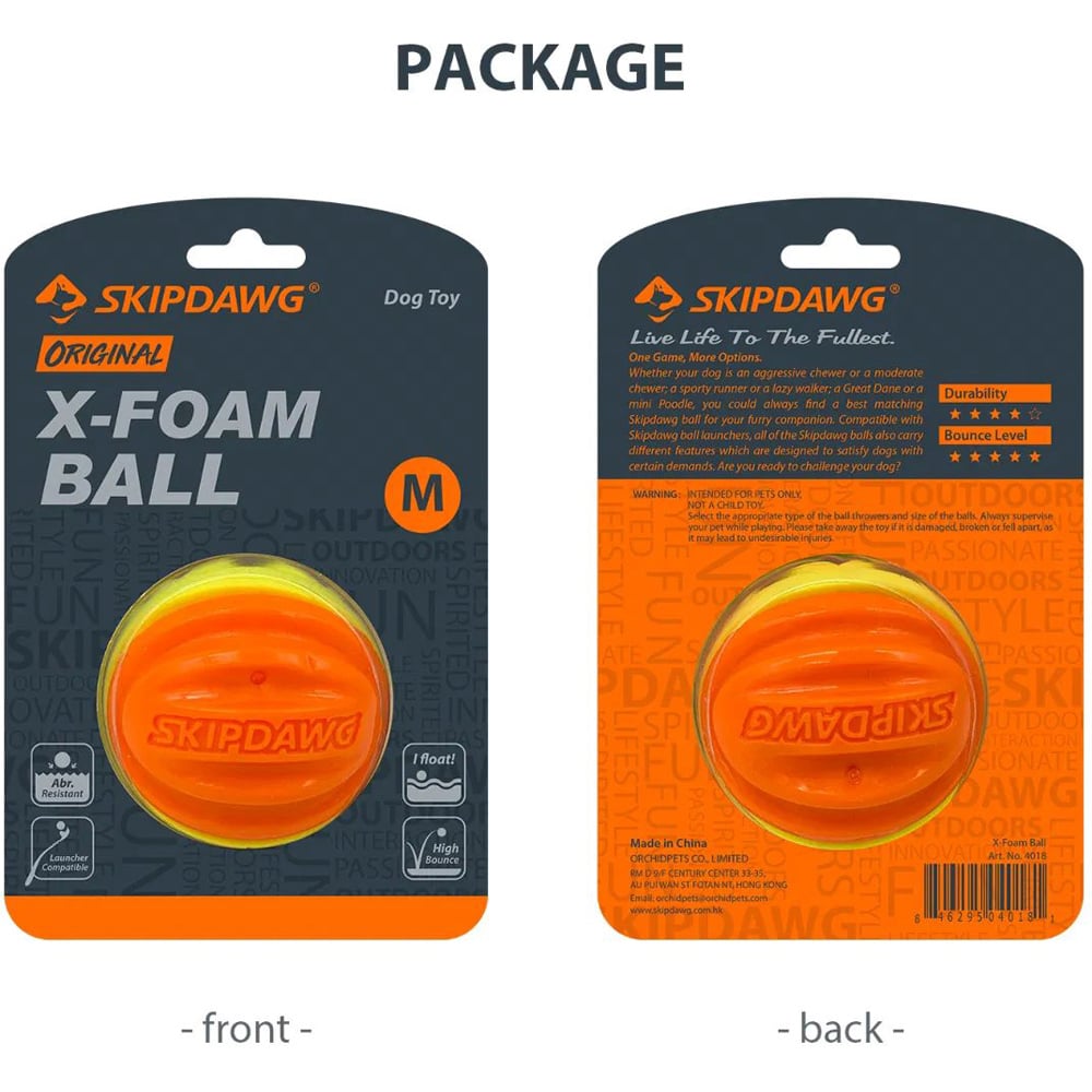 Skipdawg Xfoam Dog Toy Ball Image 2
