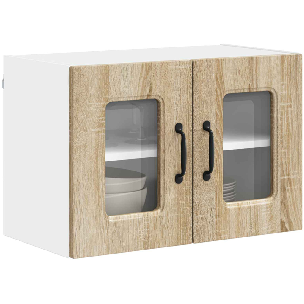 vidaXL Kalmar 2 Door Sonoma Oak Wall Kitchen Cabinet Image 3