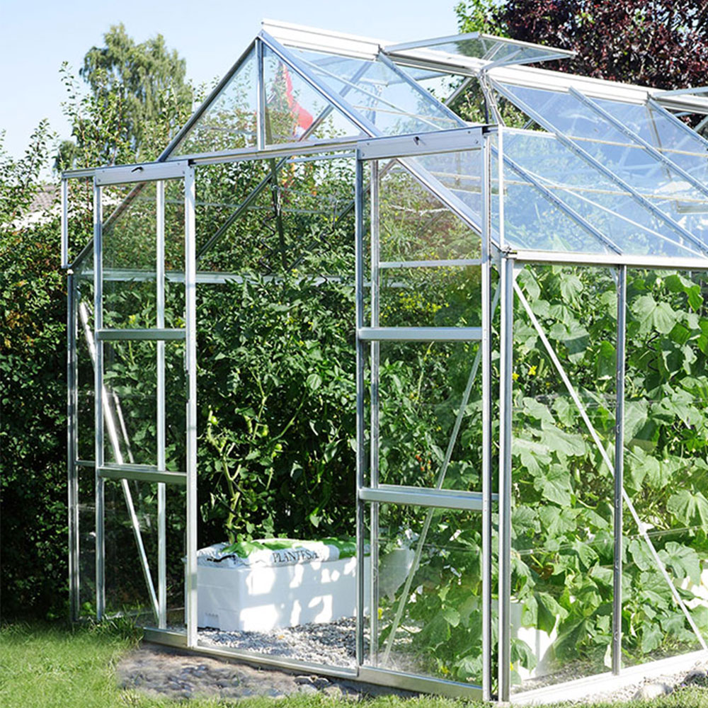 Vitavia Jupiter 9900 Anodised Aluminium Horticultural Glass 8 x 12ft Greenhouse Image 3