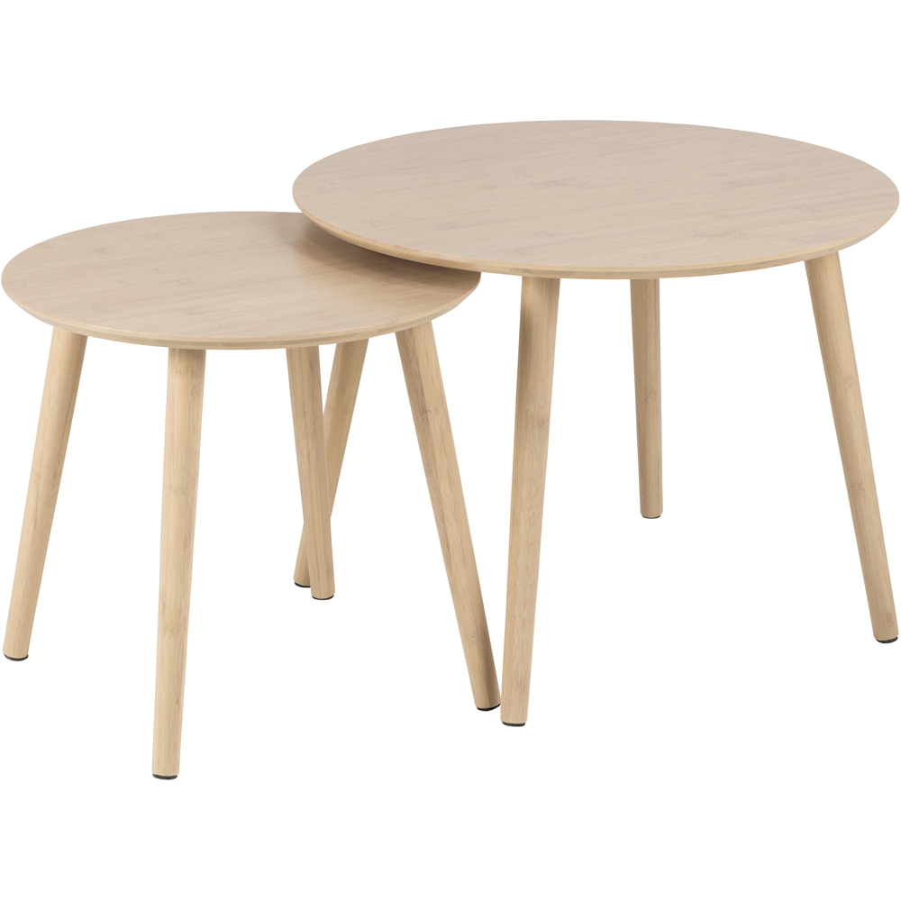 Florence Roslin Set of 2 Bamboo Coffee Table Set Image 4