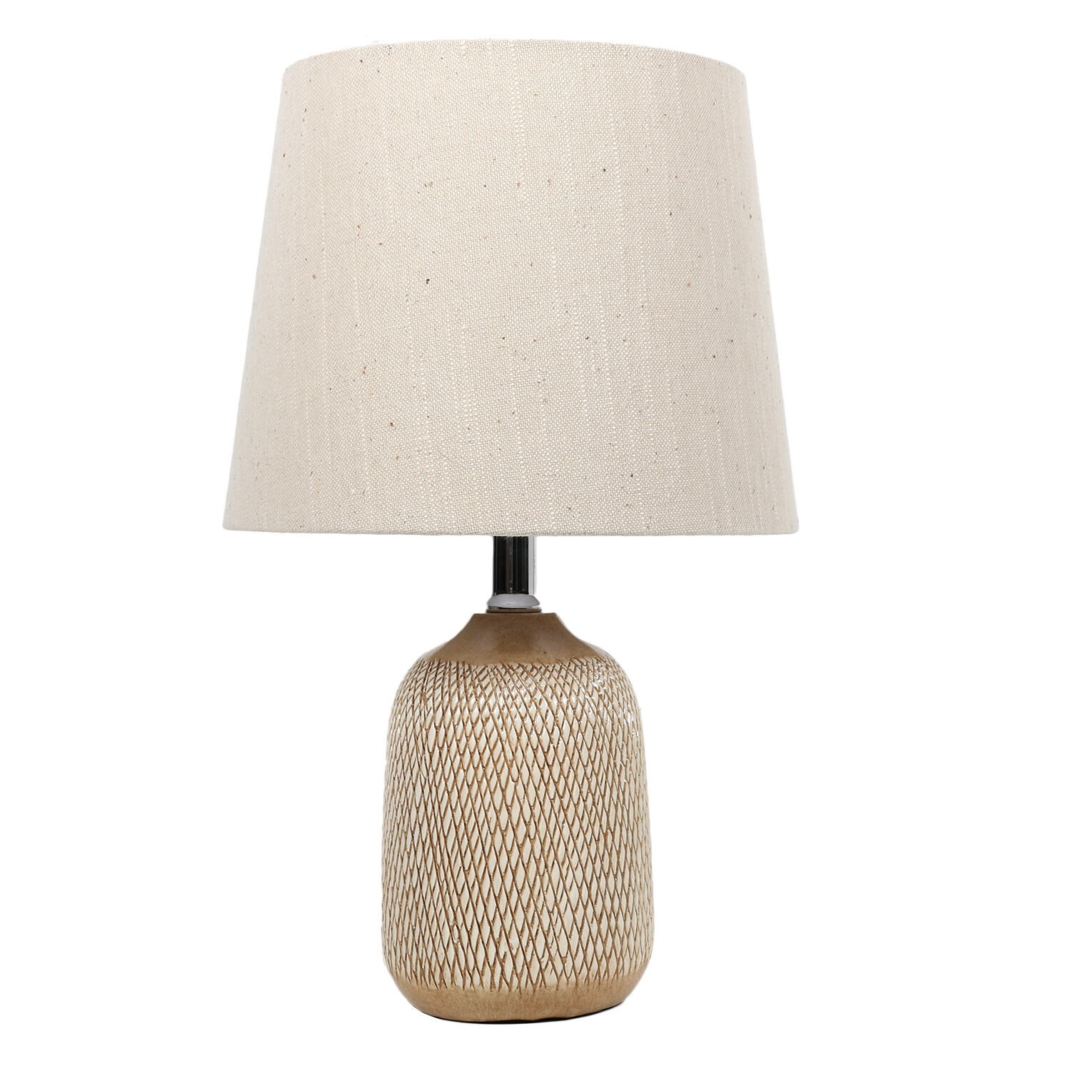 Alva Cream Etched Table Lamp Image 2