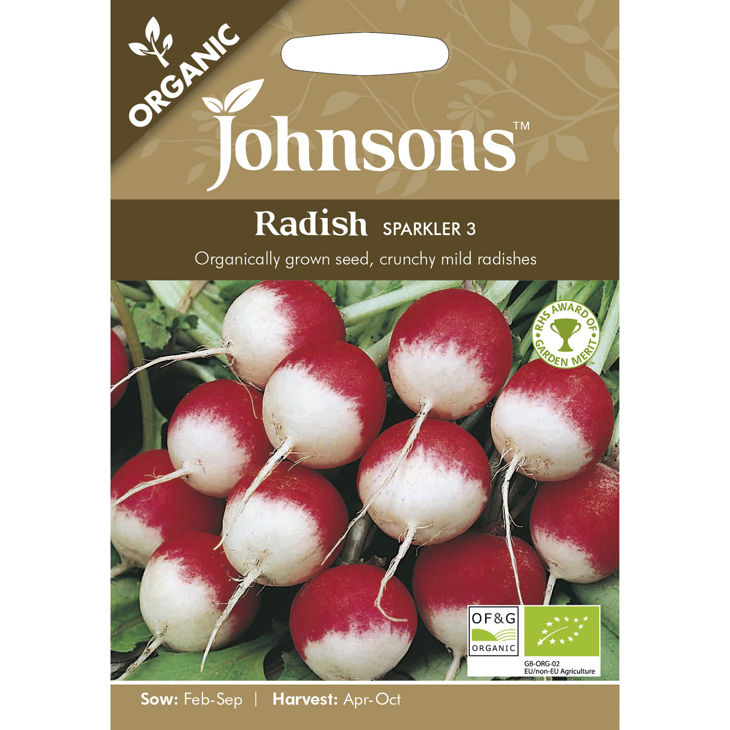 Johnsons Organic Sparkler 3 Radish Seeds Image 2