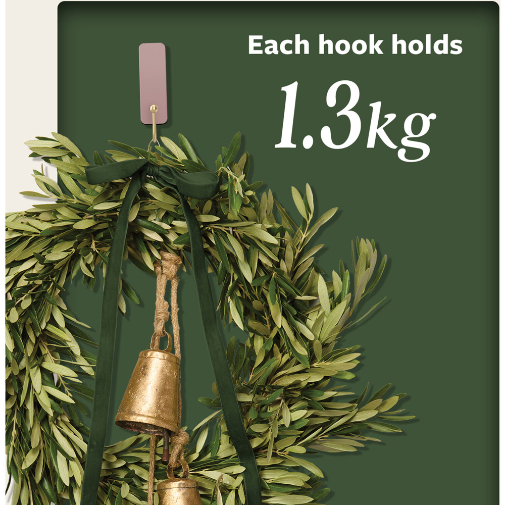 Pack of 2 Command Medium Decorative Hooks Dusty Rose Image 4