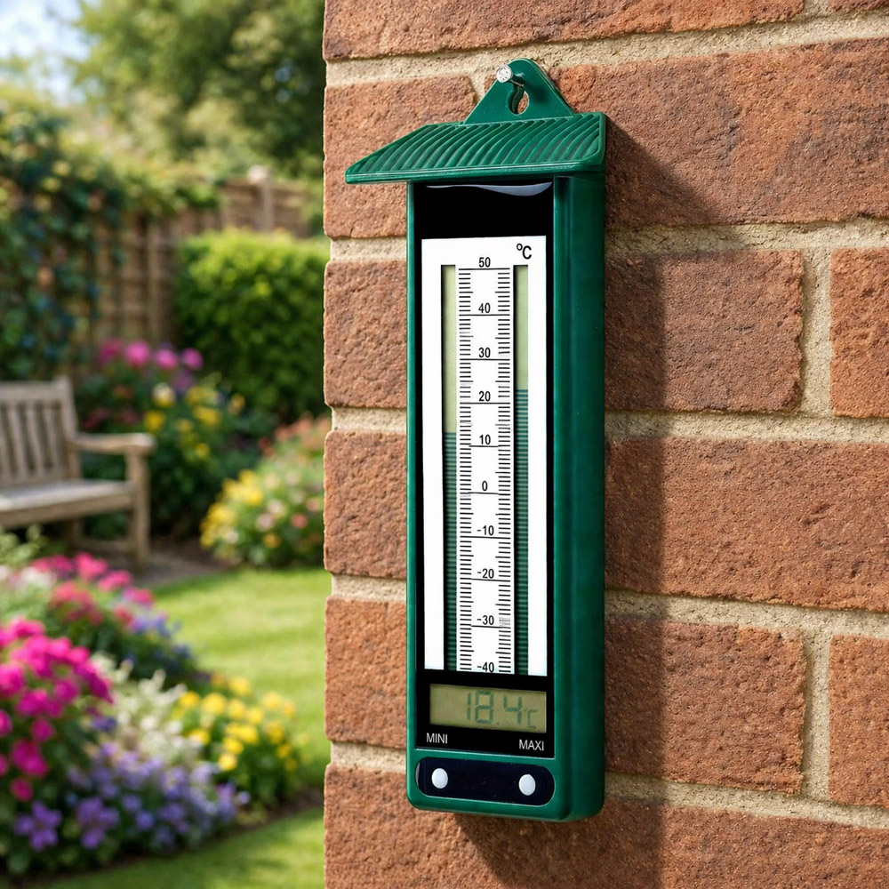 Avilo Green Outdoor Thermometer with Min and Max Display Image 3