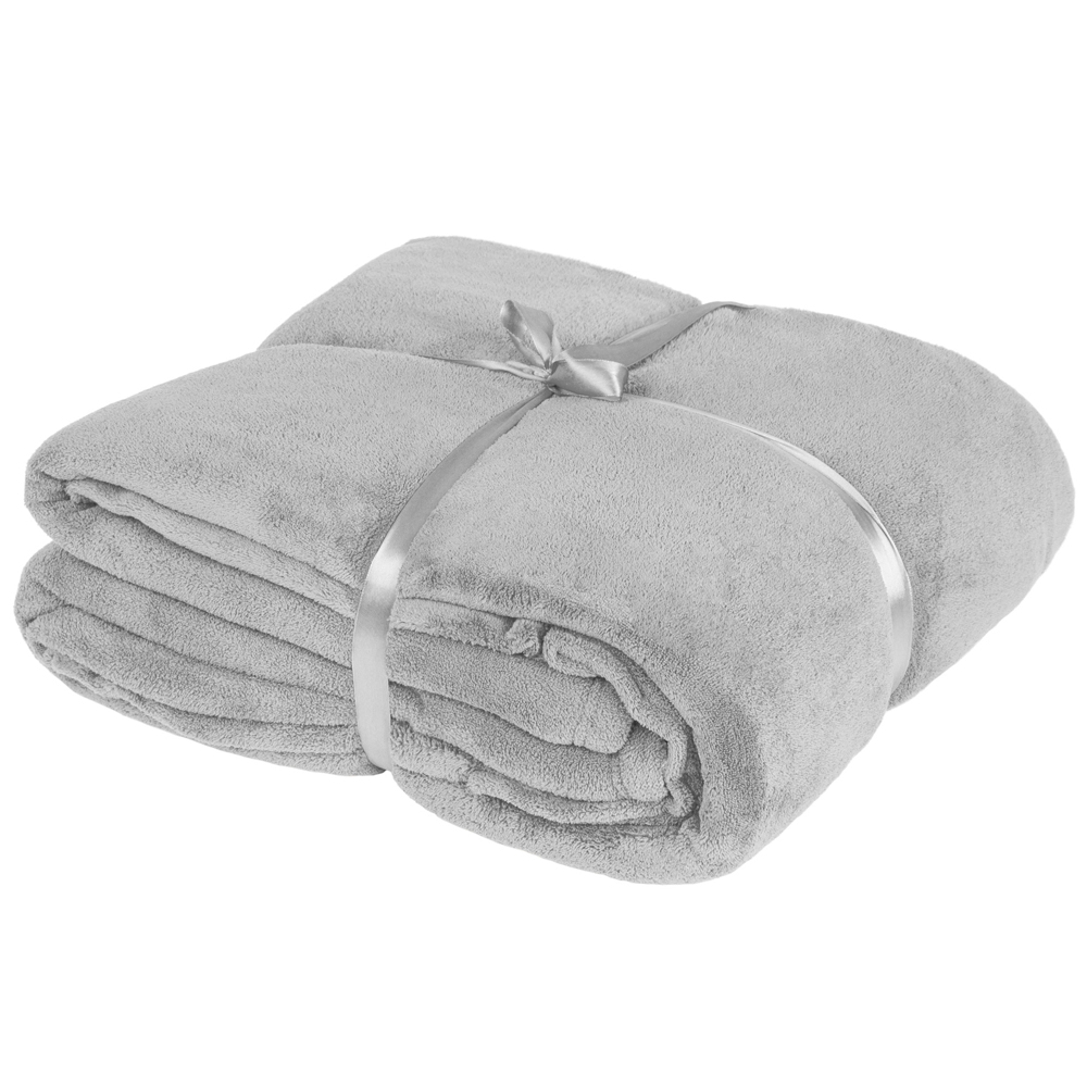 tectake Grey Wearable Snuggle Throw with Arms 180 x 150cm Image 4