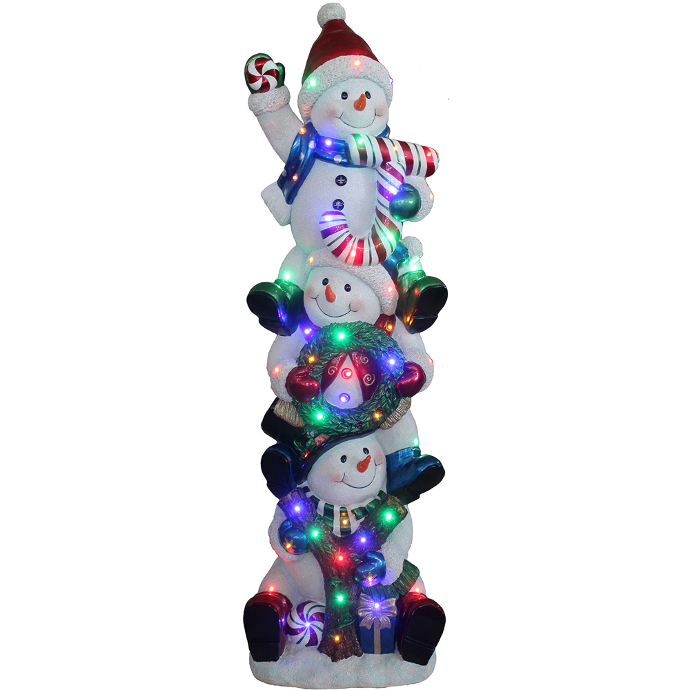 The Christmas Centre LED Joy Snowman Stack Decoration 150cm Image 5