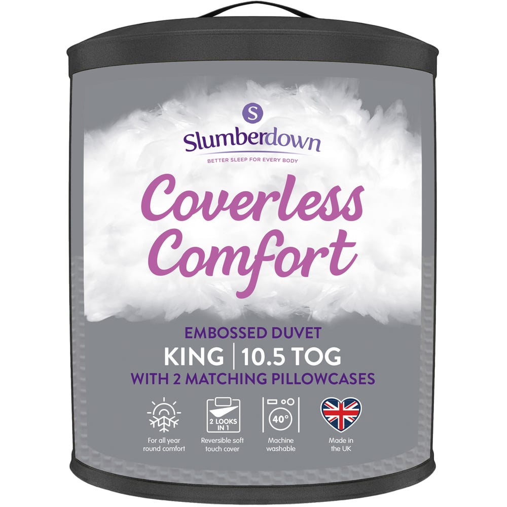Slumberdown King Size Coverless Waffle Duvet Set 10.5 Tog Image 1
