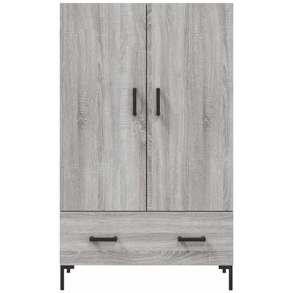 vidaXL 2 Door Single Drawer Grey Sonoma Highboard Image 6