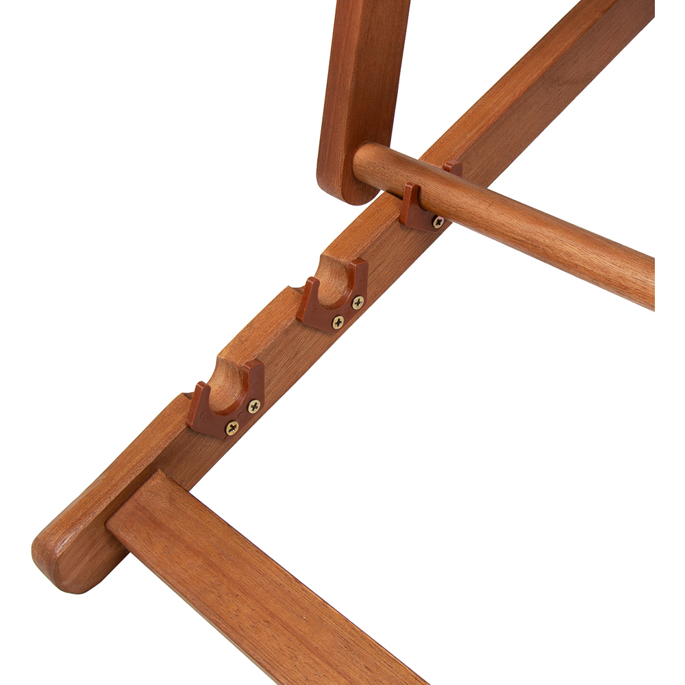 Charles Bentley Teal Wooden Deck Chair Image 8