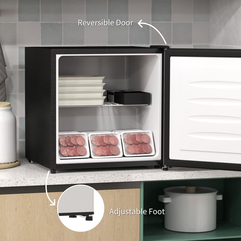 HOMCOM 800-127V70SR Silver 35L Tabletop Freezer Image 6