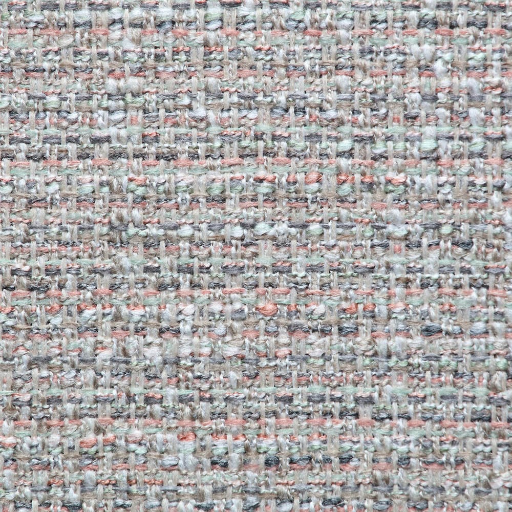 Desser Burford 5 Seater Blush Tweed Natural Rattan Sofa Set Image 7