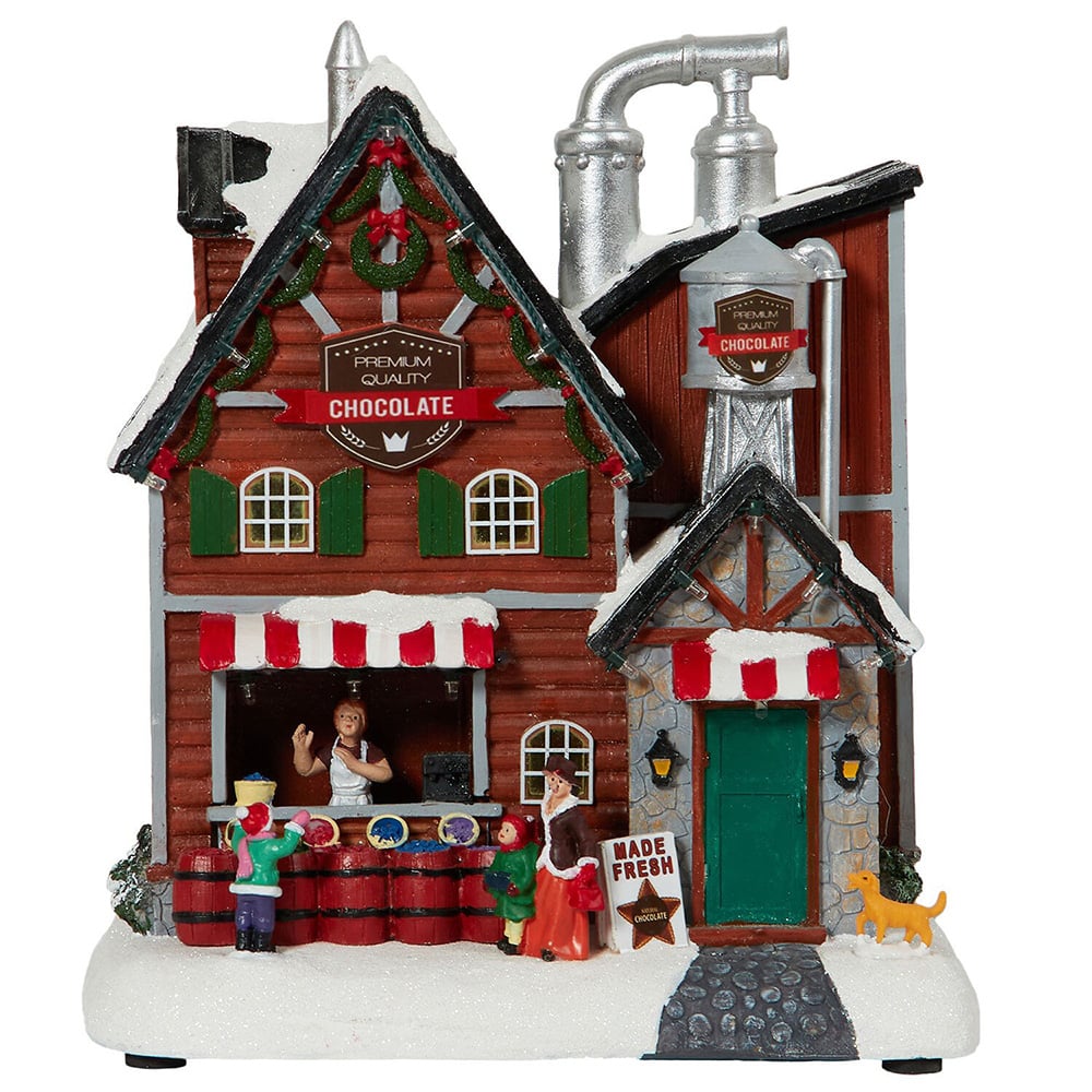 Christmas LED Chocolate Factory - Brown Image 2