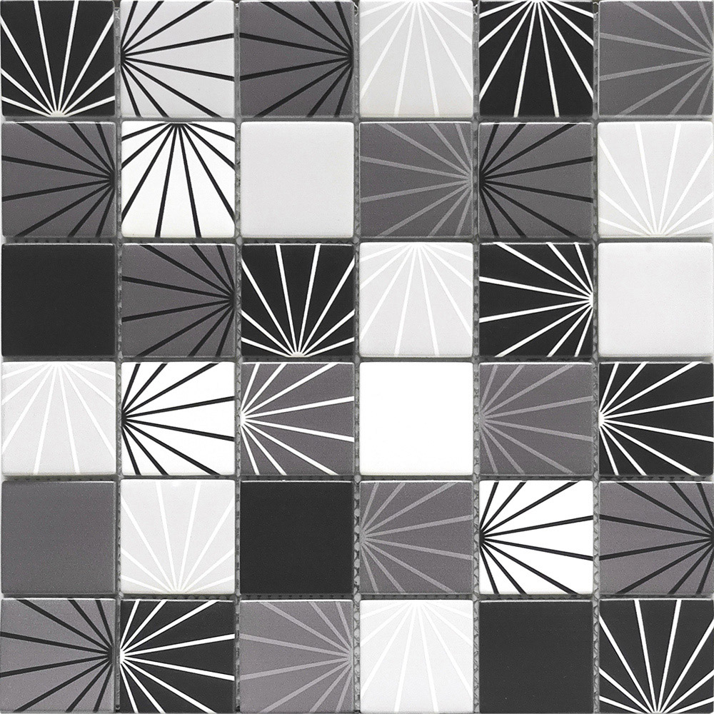 House of Mosaics Lily Mosaic Tile Sheet Image 2