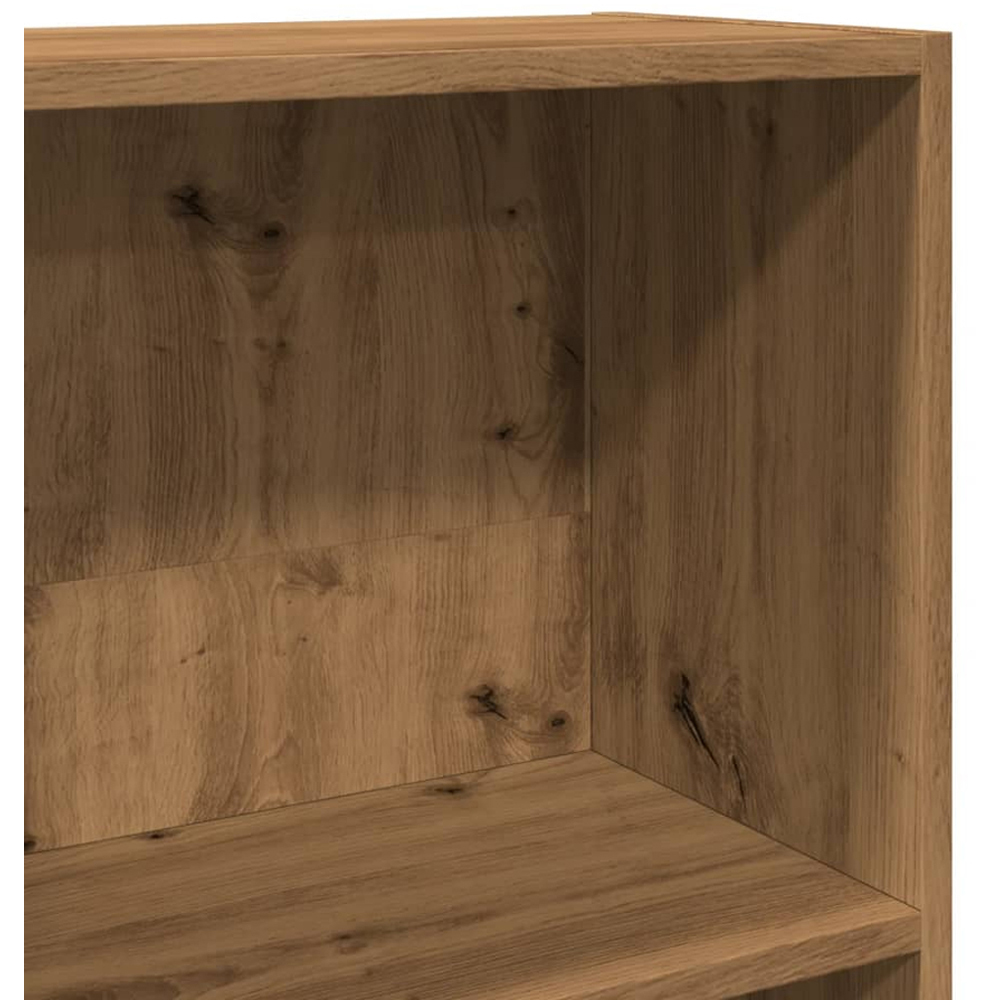 vidaXL 3 Shelf Artisan Oak Bookcase Image 6