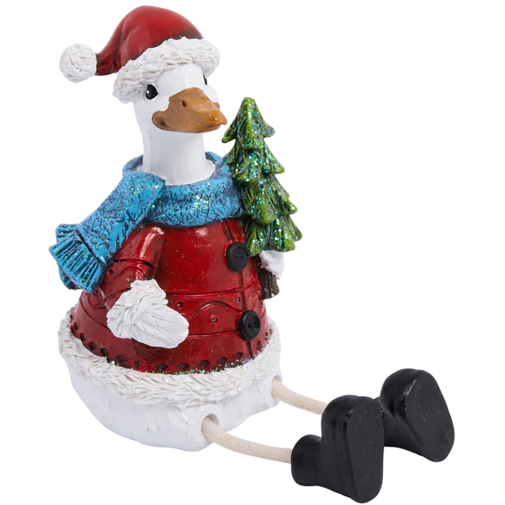Shelf Sitting Christmas Duck Image 4